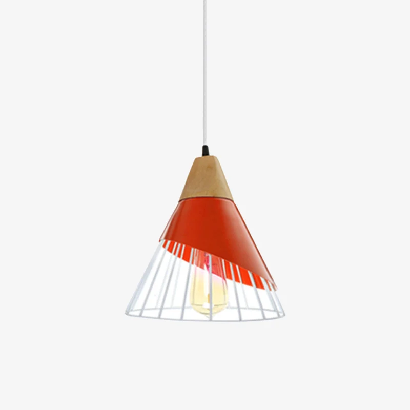 Hängelampe Naturholz Design Käfig – Rylia
