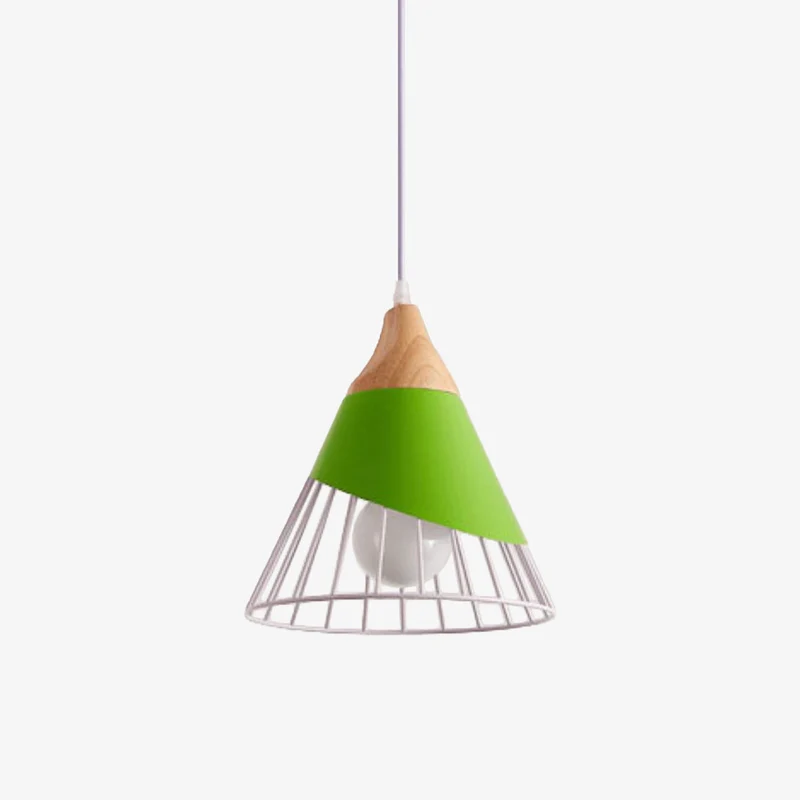 Hängelampe Naturholz Design Käfig – Rylia