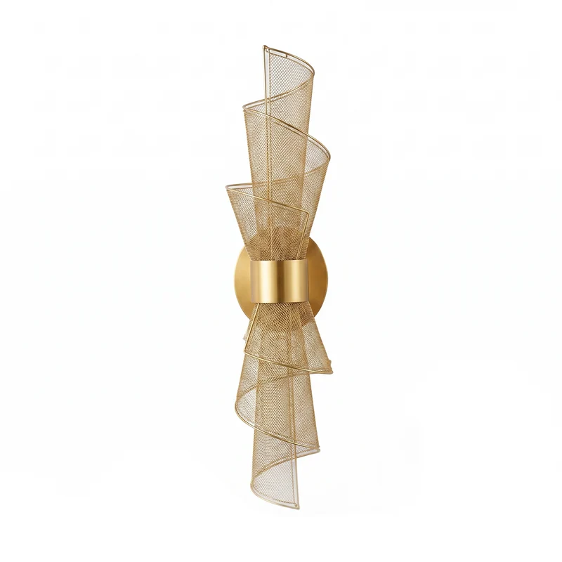 LED-Wandleuchte in Gold-Optik – Diceptia