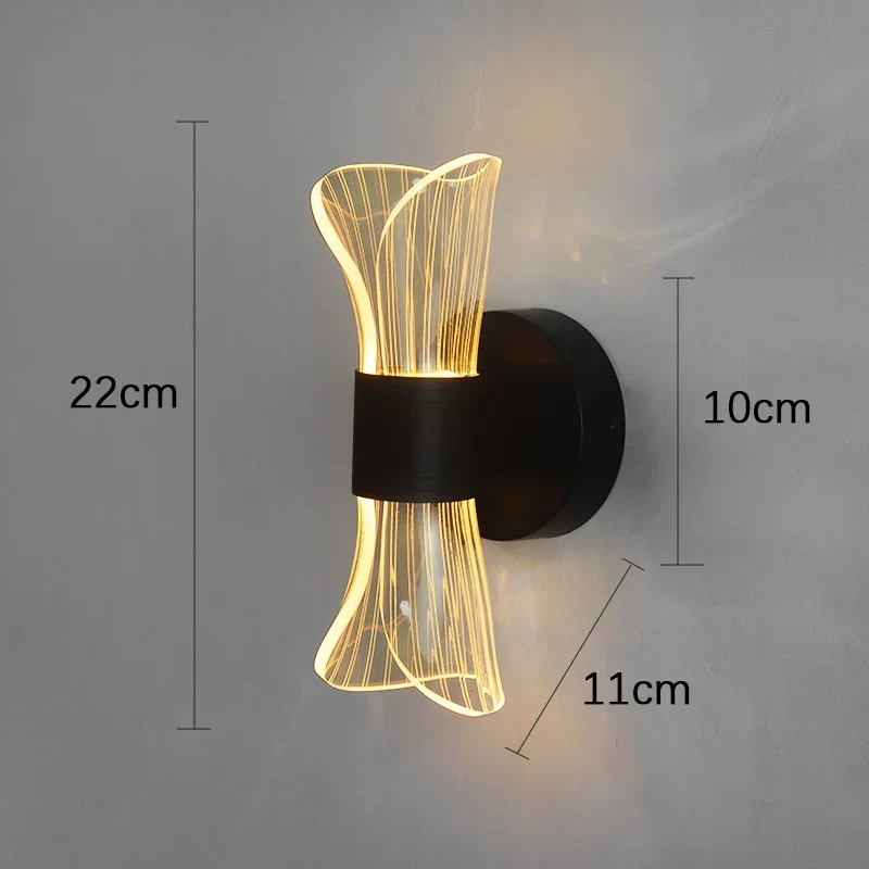LED-Wandleuchte in Gold-Optik – Diceptia