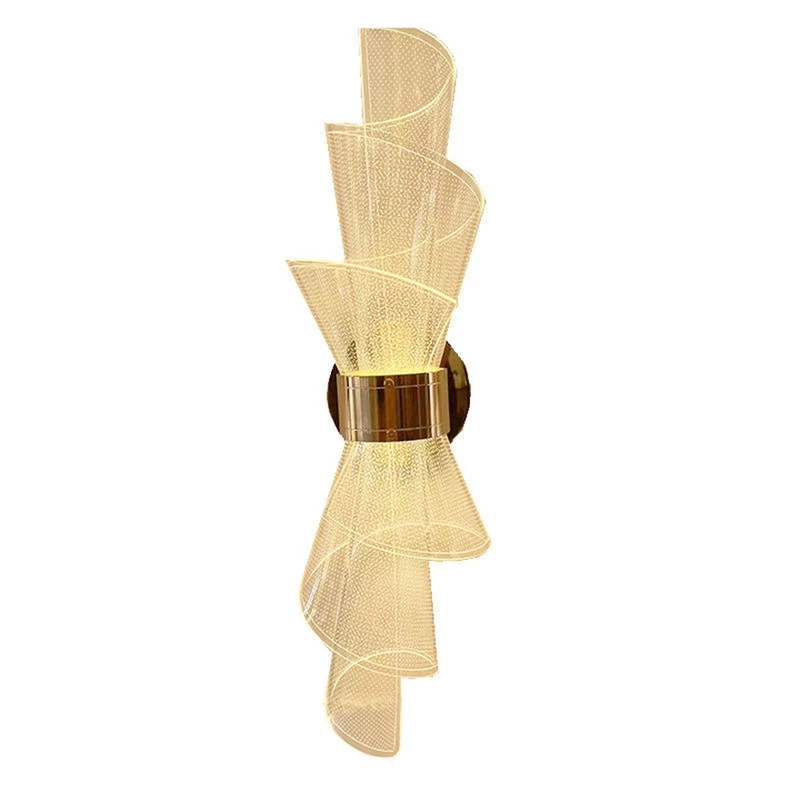 LED-Wandleuchte in Gold-Optik – Diceptia