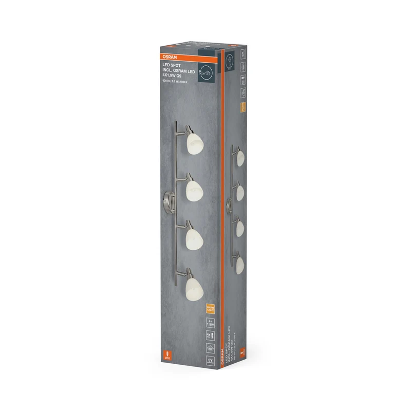 OSRAM LED SPOT G9 G9 4 x 1.9W , 800 lm, 2700 K, Warmweiß