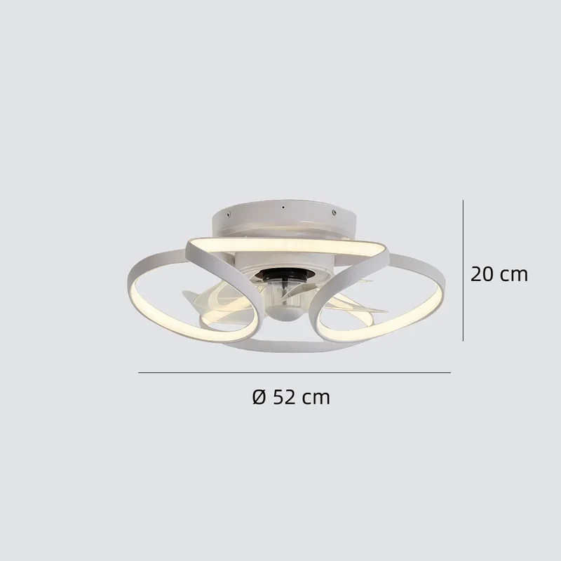 Leiser Deckenventilator mit Licht für Schlafzimmer