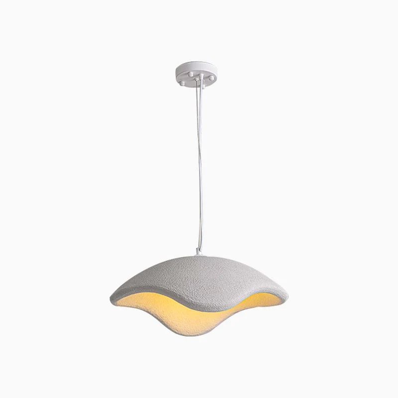 Pendant Light Unique Japanese Wabi-Sabi Cement, White