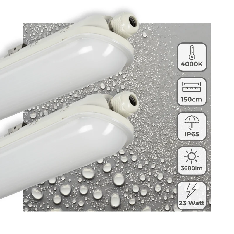 LED's Light Pro Premium LED TL Leuchte komplett 150 cm - Wasserdicht - 3680 lm