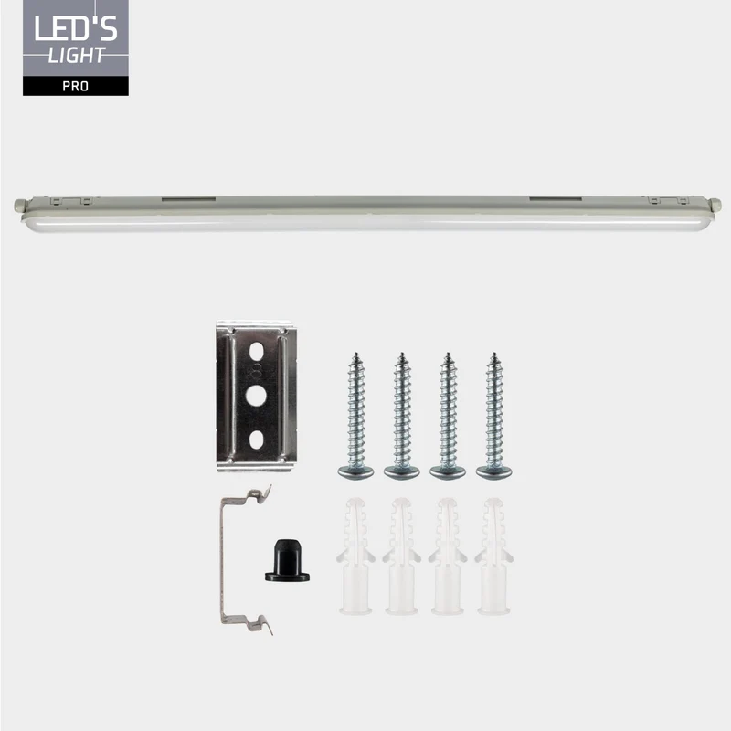 LED Feuchtraumleuchte mit Strip 120cm 29W 4640lm 4000K neutralweiß IP65 - LED's Light Pro