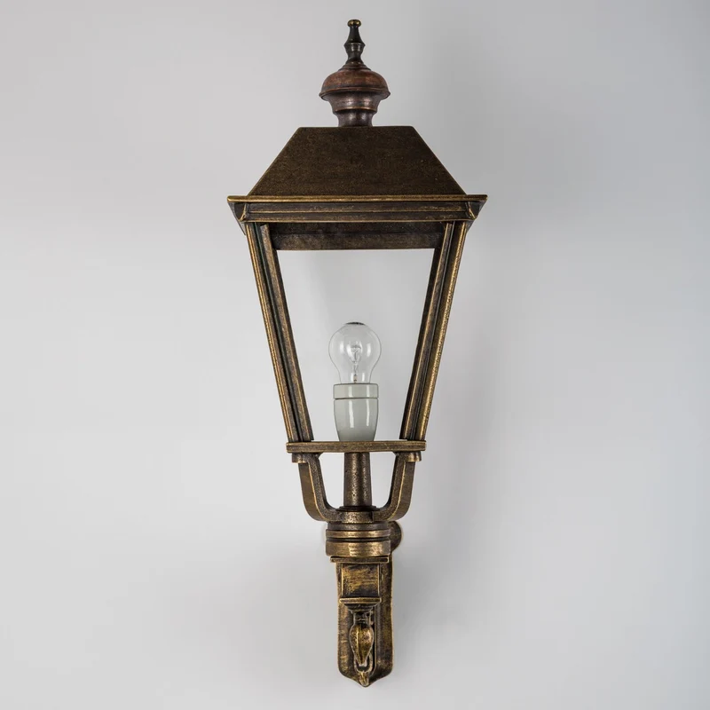 Casa Padrino Jugendstil Außenwandleuchte 21 x 39 x H. 70 cm - Bronze - Nostalgische Wetterfeste Außenleuchte