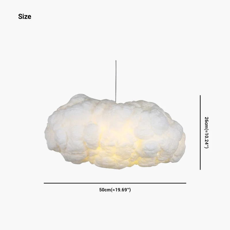 Pendant Light Nordic Unique Cotton Cloud, White