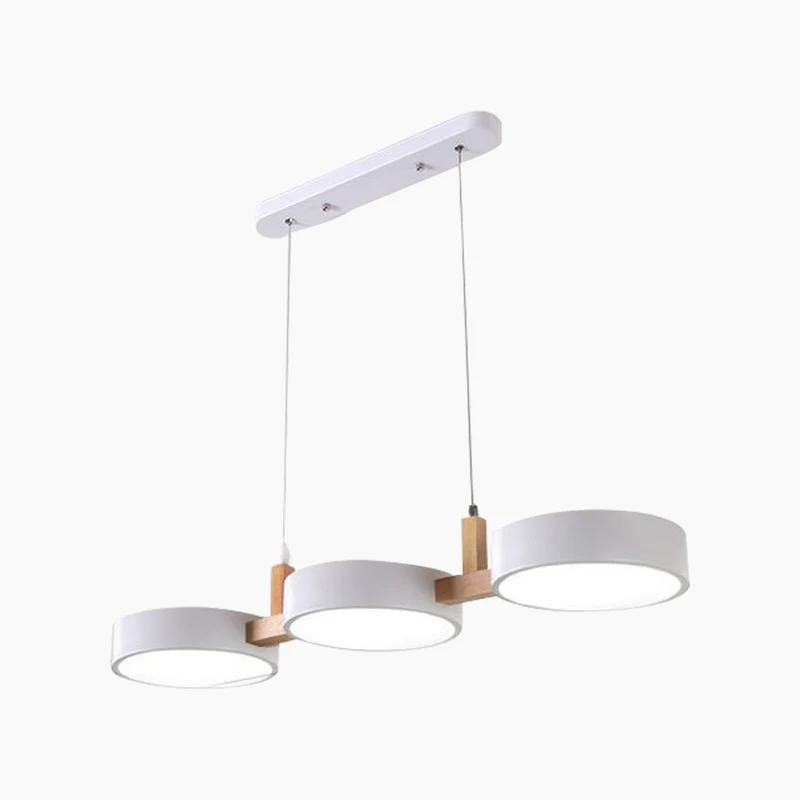 Pendant Light Nordic Macaron 3-Head LED, White/Colorful