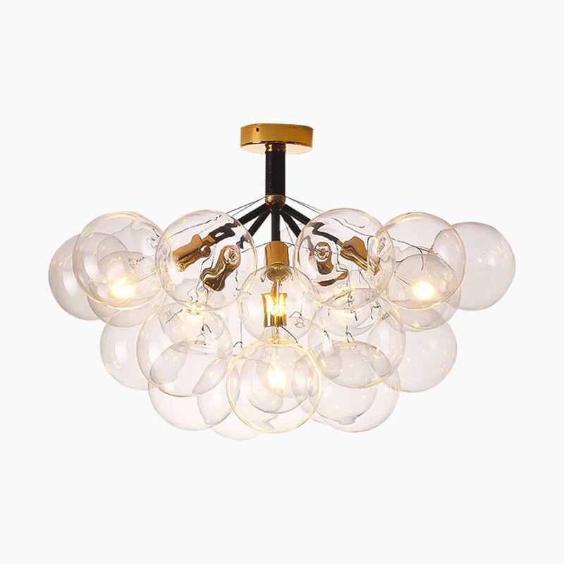 Chandelier Ceiling Light Glass Bubbles Cluster