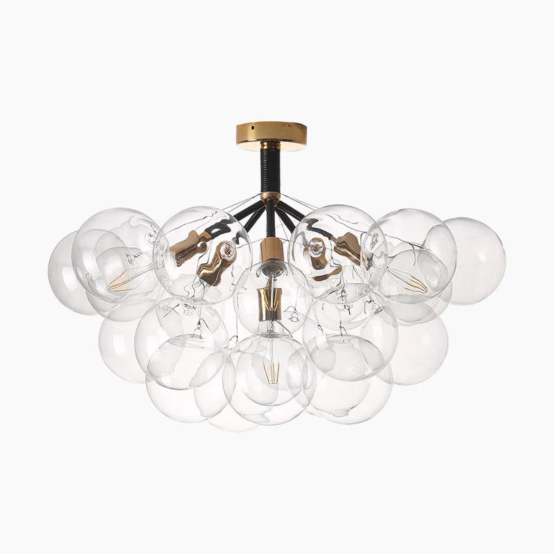 Chandelier Ceiling Light Glass Bubbles Cluster