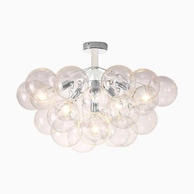 Chandelier Ceiling Light Glass Bubbles Cluster