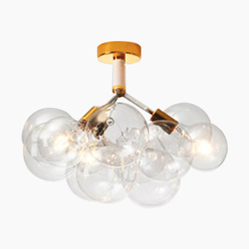 Chandelier Ceiling Light Glass Bubbles Cluster