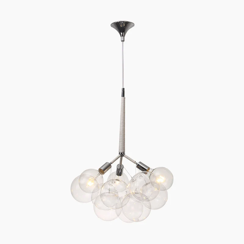 Chandelier Ceiling Light Glass Bubbles Cluster
