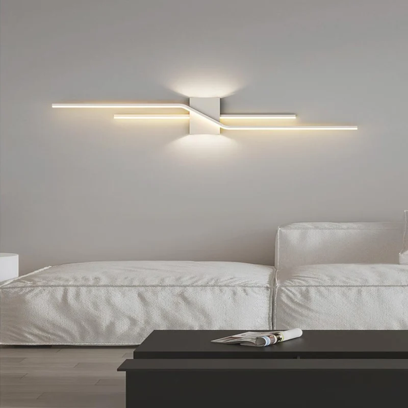 Wall Sconce Light Minimalist Geometric Decorative Metal Linear LED