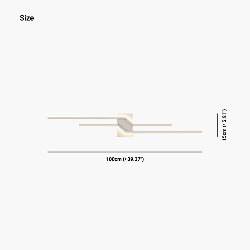 Wall Sconce Light Minimalist Geometric Decorative Metal Linear LED
