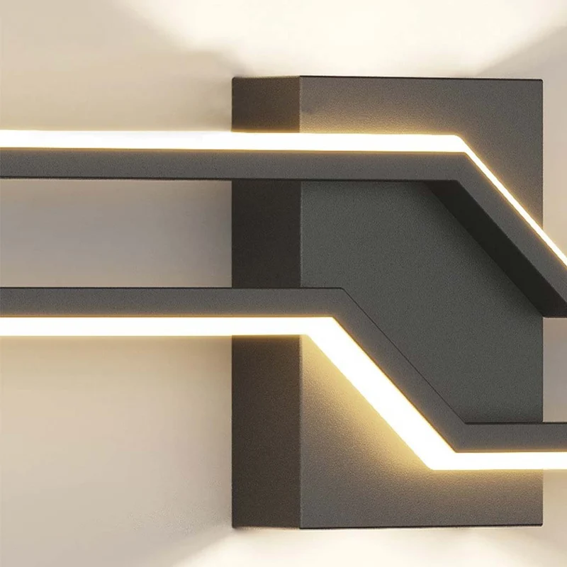 Wall Sconce Light Minimalist Geometric Decorative Metal Linear LED