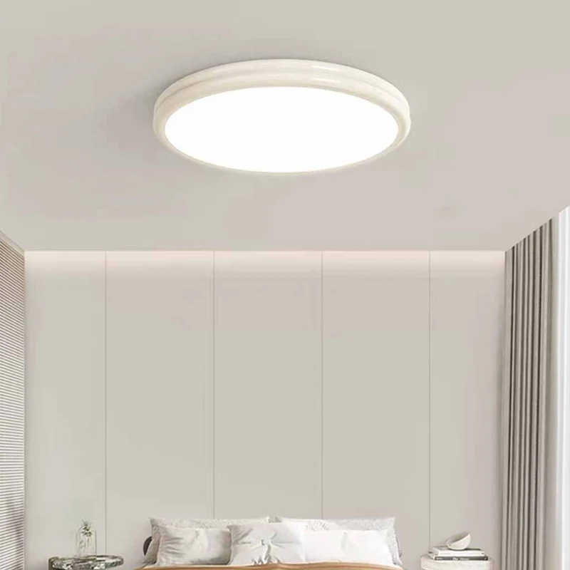 Ceiling Light Flush Mount Modern Minimalist Round LED Full Spectrum, 2 Colors