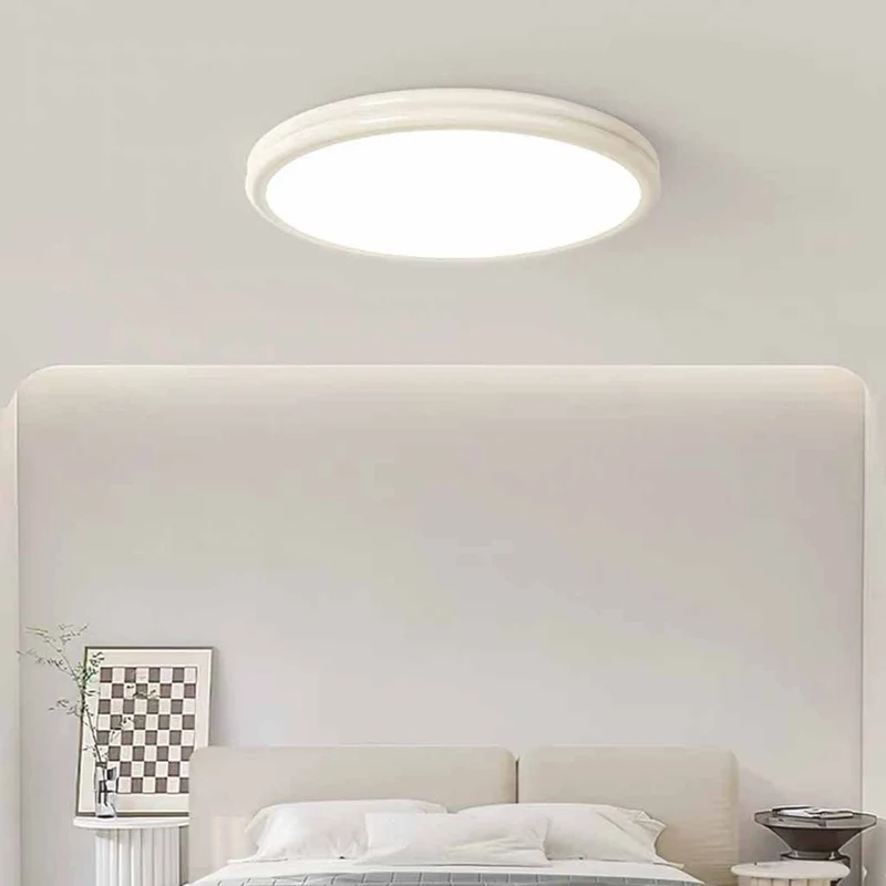 Ceiling Light Flush Mount Modern Minimalist Round LED Full Spectrum, 2 Colors