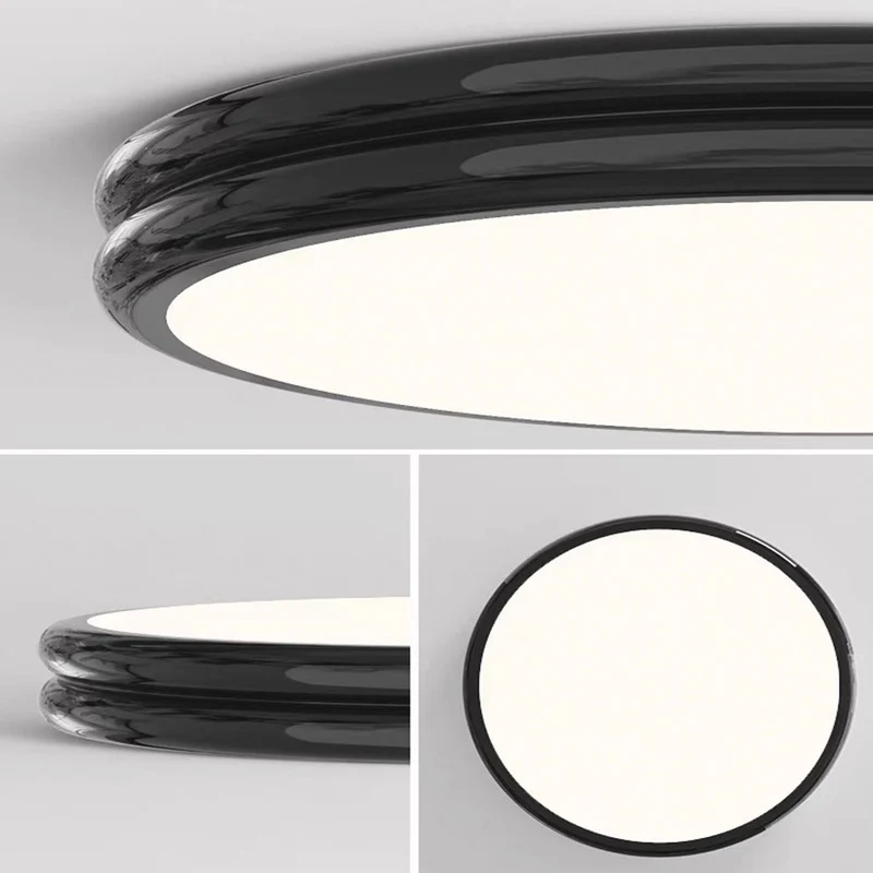 Ceiling Light Flush Mount Modern Minimalist Round LED Full Spectrum, 2 Colors