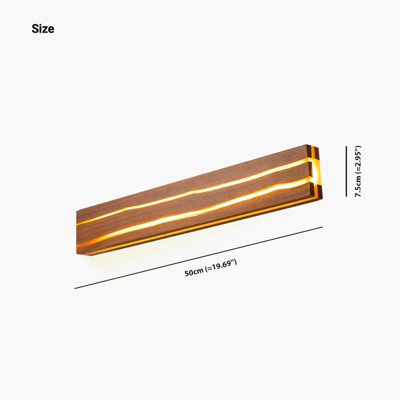 Wall Sconce Light Unique LED Japanese Wooden