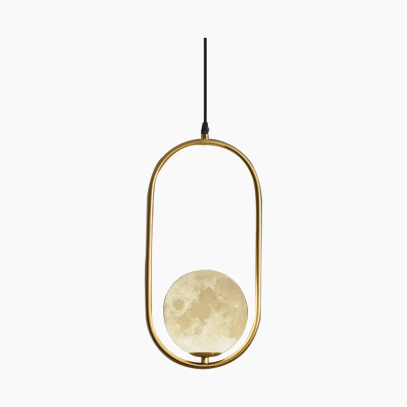 Pendant Light Nordic Minimalist Hanging Moon Globe