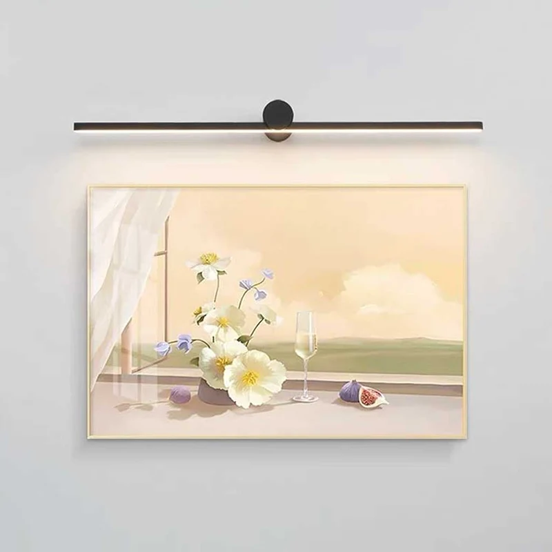 Bathroom Vanity Wall Light Minimalist Linear LED, Black