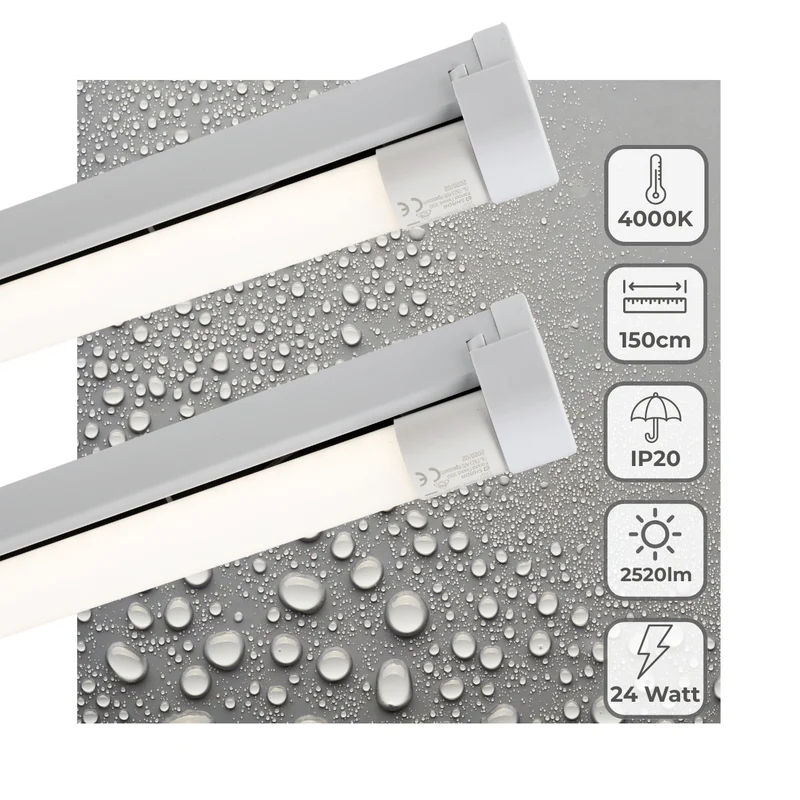 LED's Light LED-Lichtleiste 150 cm für den Innenbereich - Leuchte inklusive LED-TL-Röhre - 2520 lm