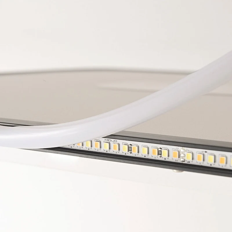 Pendant Light Modern Minimalist Oval Rectangle Bright LED, Black / White
