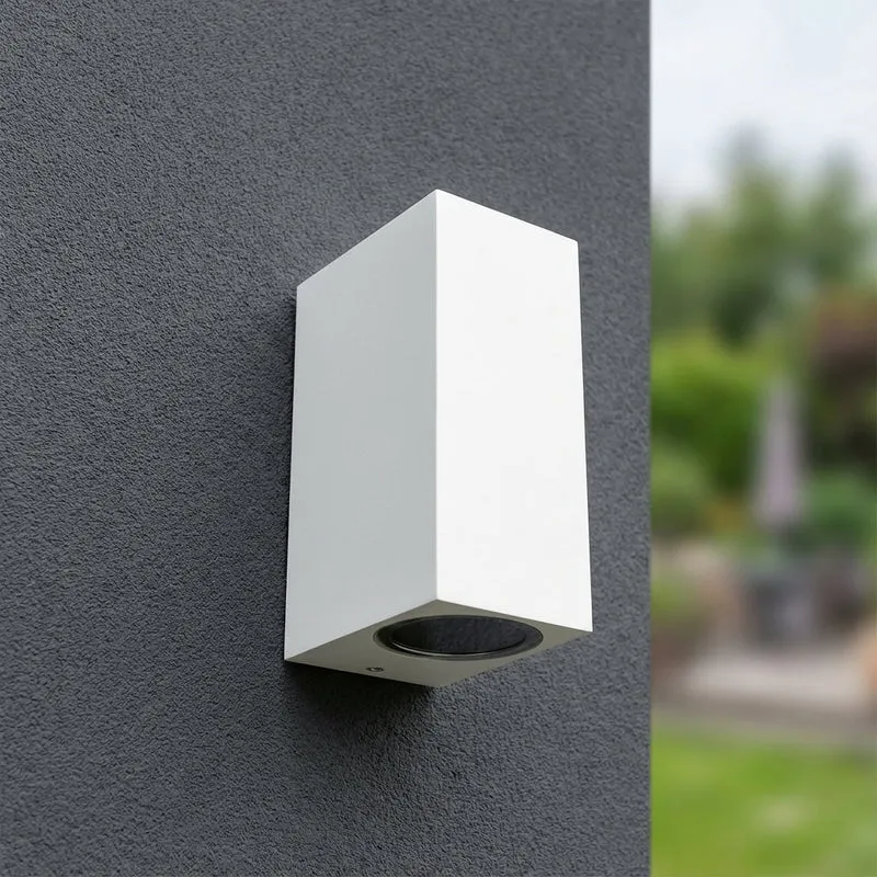 LED-Außenstrahler | San Francisco | IP44 | 2x GU10 | Weiß