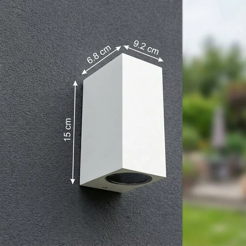 LED-Außenstrahler | San Francisco | IP44 | 2x GU10 | Weiß