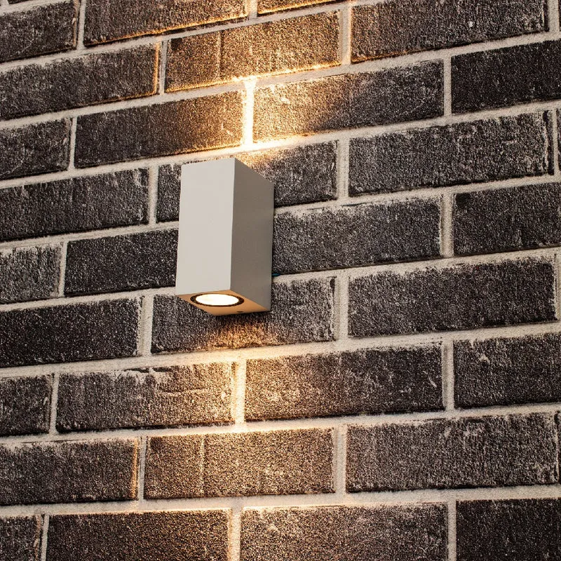LED-Außenstrahler | San Francisco | IP44 | 2x GU10 | Weiß
