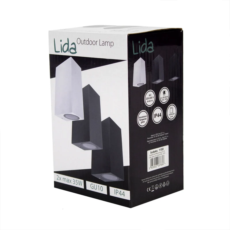 LED-Außenstrahler | San Francisco | IP44 | 2x GU10 | Anthrazit