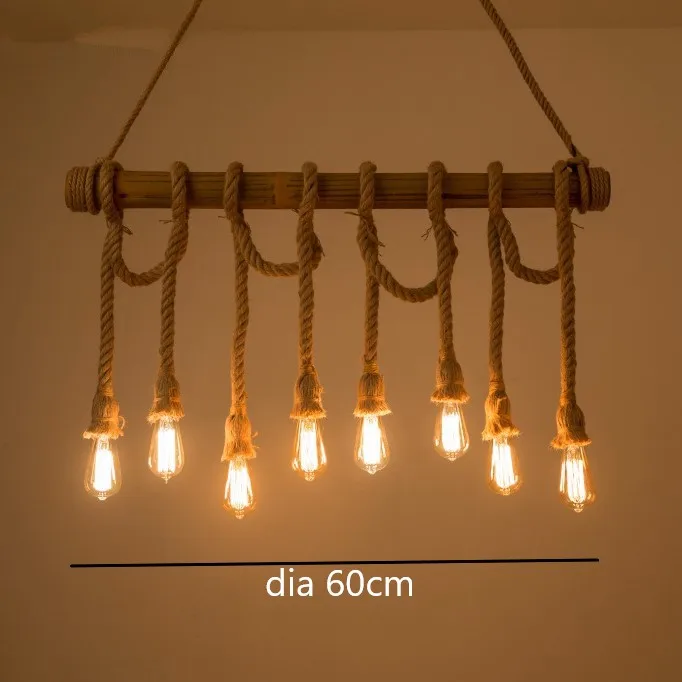 Bambus-Holz-Pendelleuchte mit LED und verstellbarem Kabel – Epicéa