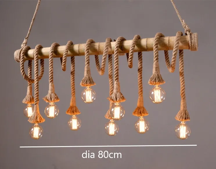Bambus-Holz-Pendelleuchte mit LED und verstellbarem Kabel – Epicéa