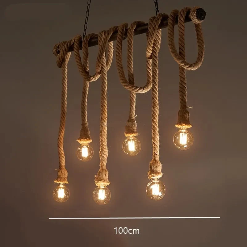 Bambus-Holz-Pendelleuchte mit LED und verstellbarem Kabel – Epicéa