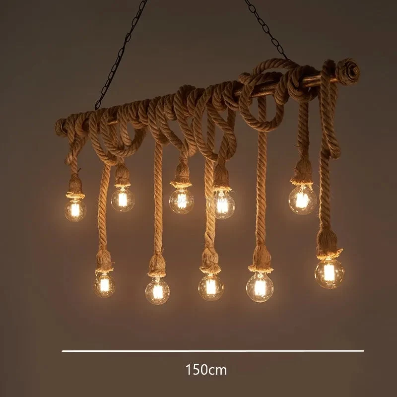 Bambus-Holz-Pendelleuchte mit LED und verstellbarem Kabel – Epicéa