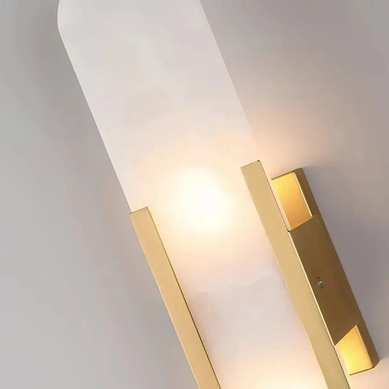 Moderne ovale Marmor-Wandleuchte für das Schlafzimmer