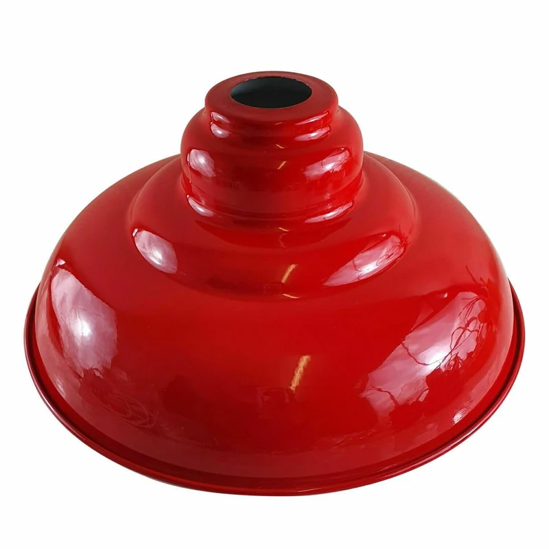 Retro Hängelampe Rot E27 Vintage Pendellampe Ø 32 cm ~3393