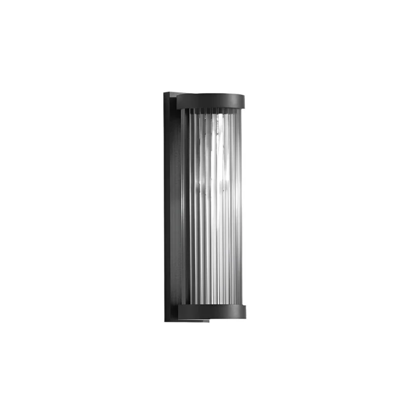 Außenwandleuchte aus Metall und Glas – Solaréa