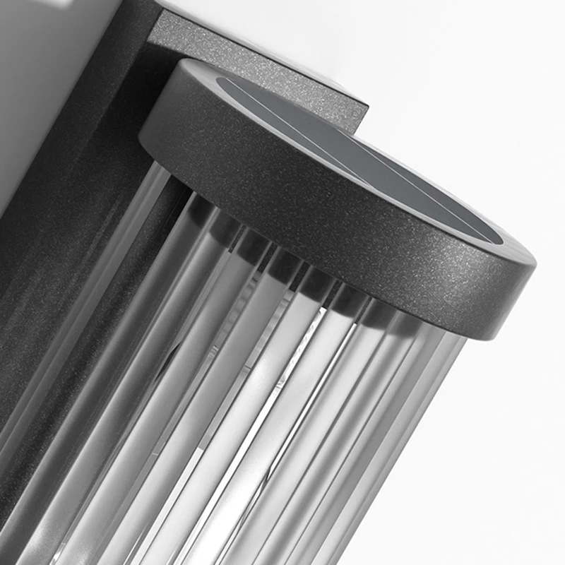 Außenwandleuchte aus Metall und Glas – Solaréa