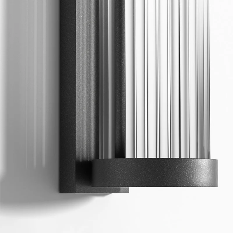 Außenwandleuchte aus Metall und Glas – Solaréa