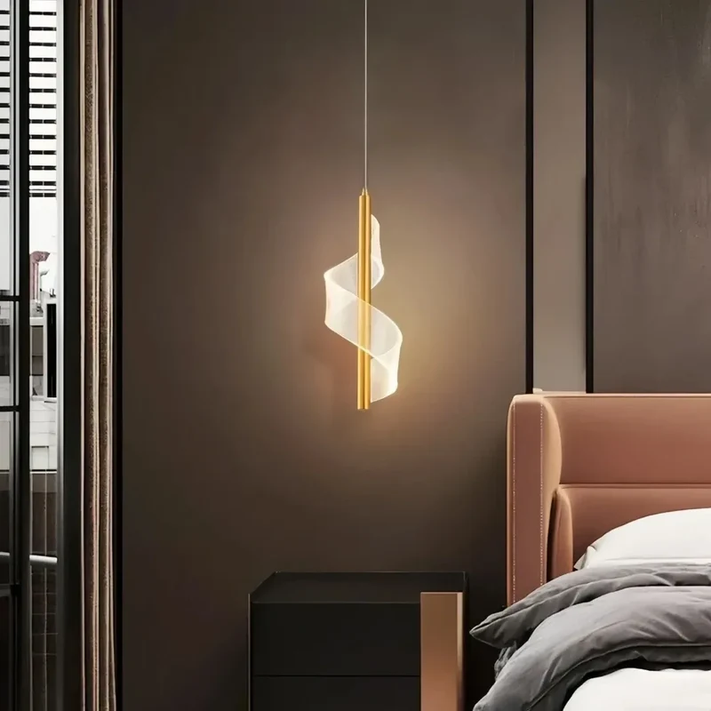 Kleine LED Design-Pendelleuchte für Schlafzimmer