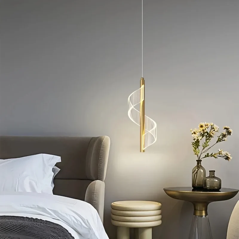 Kleine LED Design-Pendelleuchte für Schlafzimmer
