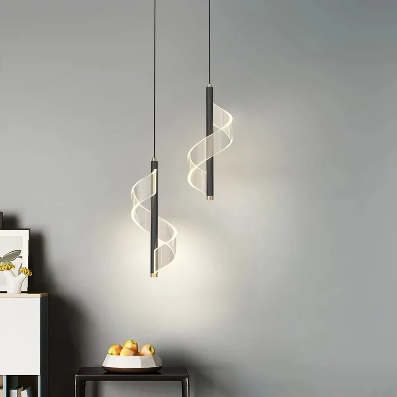 Kleine LED Design-Pendelleuchte für Schlafzimmer