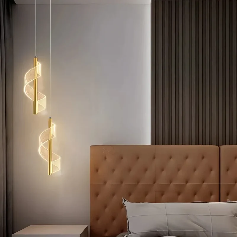 Kleine LED Design-Pendelleuchte für Schlafzimmer