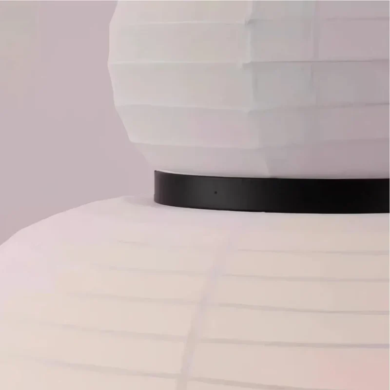 Pendelleuchte im japanischen Stil aus Stoff für Esszimmer