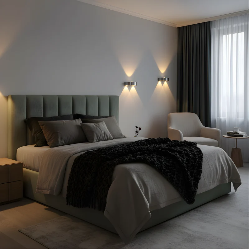 LED-Wandleuchte aus Aluminium im minimalistischen Design – Kyrolys