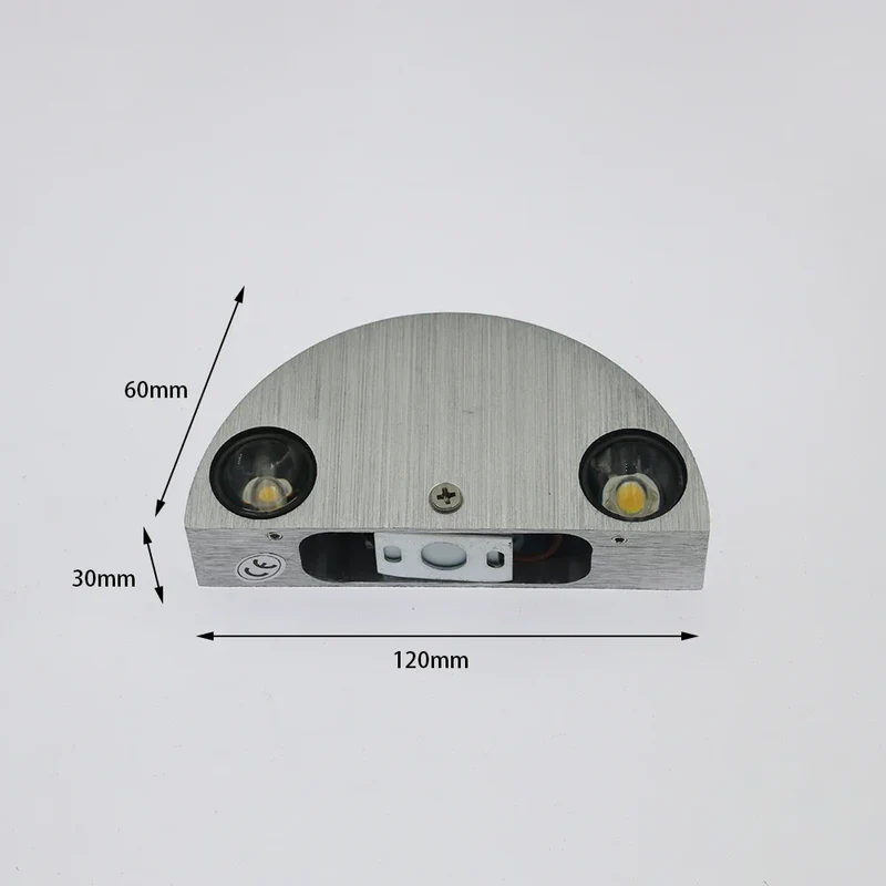 LED-Wandleuchte aus Aluminium im minimalistischen Design – Kyrolys