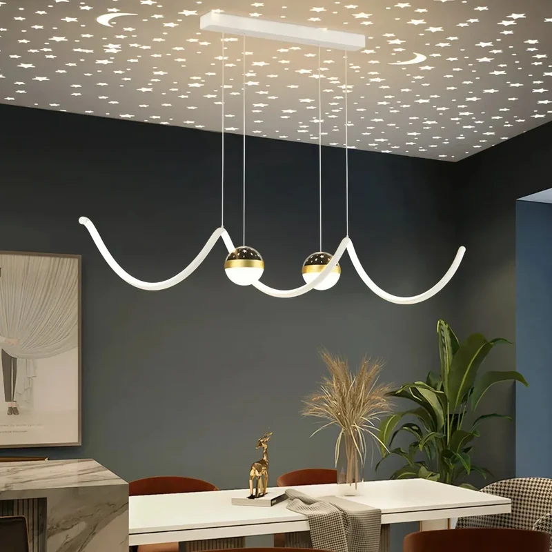 Moderne Pendelleuchte für das Esszimmer im Stern-Design